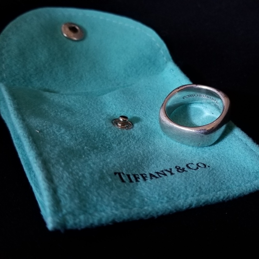 Tiffany & Co. Square Cushion Ring Sterling Silver